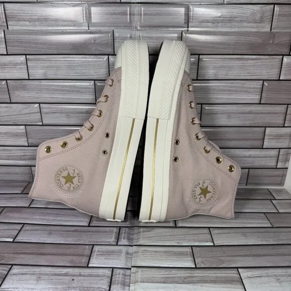 Converse Chuck Taylor Flush Tone Lift Hi Sustainable Platform Sneakers Size 10