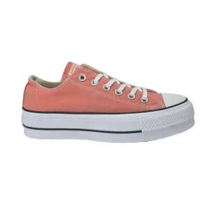 Converse Chuck Taylor Lift Ox Platform Sneakers Desert Peach Low Top Women's 7