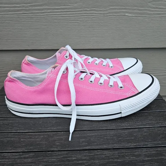 Converse Chuck Taylor Low Top Sneakers Bubblegum Pink Shoes Mens 11.5 Women 13.5