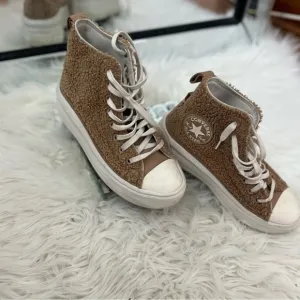 Converse Chuck Taylor Move Platform High Top Cream Sherpa Women Sneakers