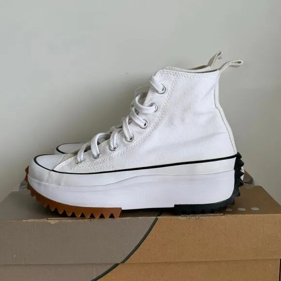 Converse Chuck Taylor Run Hike Platform White Sneakers- Men  5.5 - Women 7