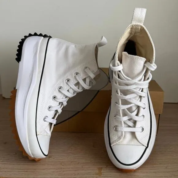 Converse Chuck Taylor Run Hike Platform White Sneakers- Men  5.5 - Women 7