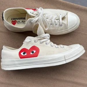 CONVERSE COMME DES GARCON PLAY LOW TOP SNEAKERS UNISEX
