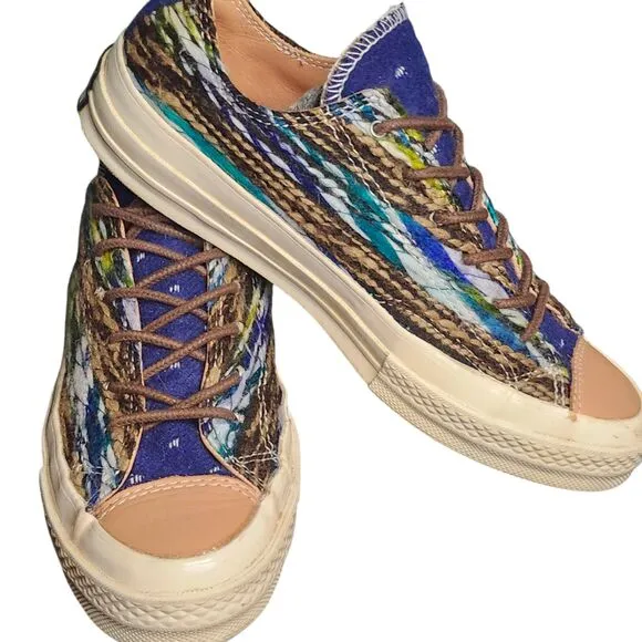 Converse CT 70 Multi Woven Brown Laces Low Top Sneakers Size Mens 5