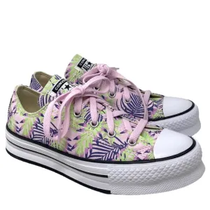 Converse Ctas Eva Lift OX Platform Low Sneakers Canvas Kids Women Pink A01200F