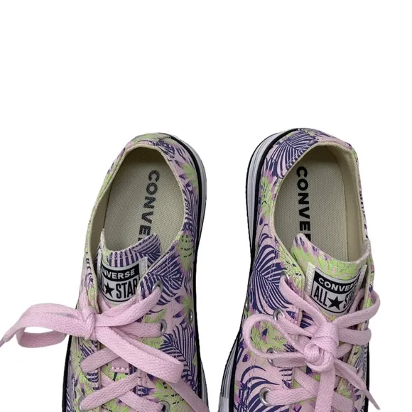 Converse Ctas Eva Lift OX Platform Low Sneakers Canvas Kids Women Pink A01200F