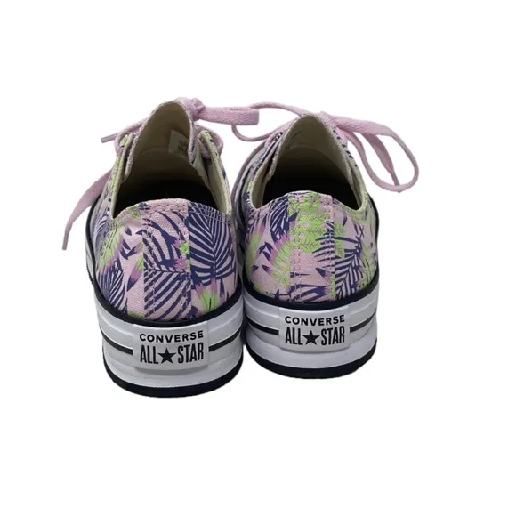 Converse Ctas Eva Lift OX Platform Low Sneakers Canvas Kids Women Pink A01200F