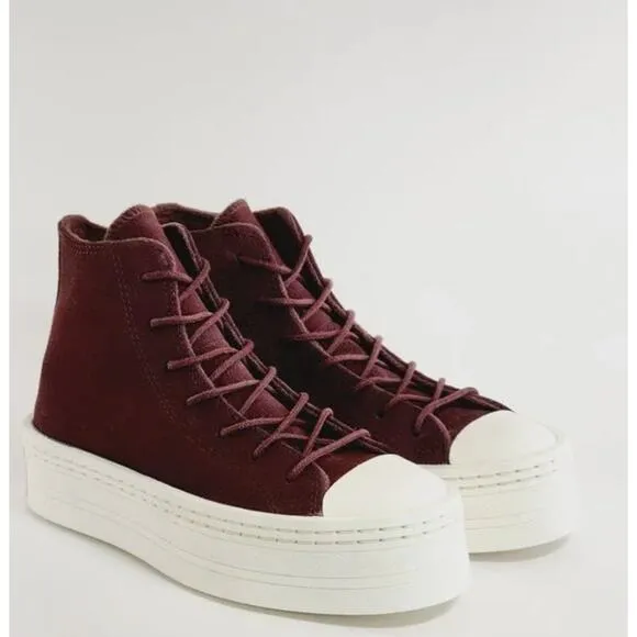Converse CTAS Hi Modern Lift Suede Women's Platform Sneakers Size 7.5 NWT NIB