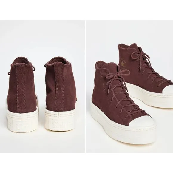 Converse CTAS Hi Modern Lift Suede Women's Platform Sneakers Size 7.5 NWT NIB
