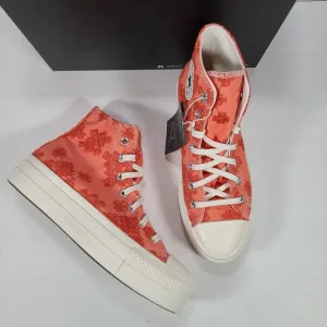 Converse CTAS Lift Hi Mantra Orange Platform Sneakers Women's 7.5
