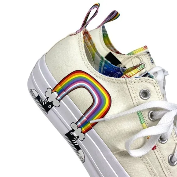 Converse CTAS Lift Platform Low Top Multi Egret Men Canvas Sneakers Size A02264C