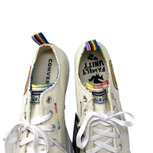 Converse CTAS Lift Platform Low Top Multi Egret Men Canvas Sneakers Size A02264C