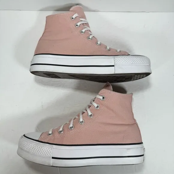 Converse CTAS Lift Platform Sneakers Pink White Women Size 8