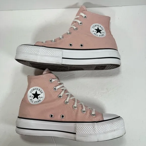 Converse CTAS Lift Platform Sneakers Pink White Women Size 8
