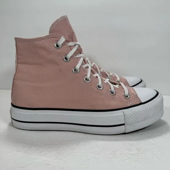 Converse CTAS Lift Platform Sneakers Pink White Women Size 8