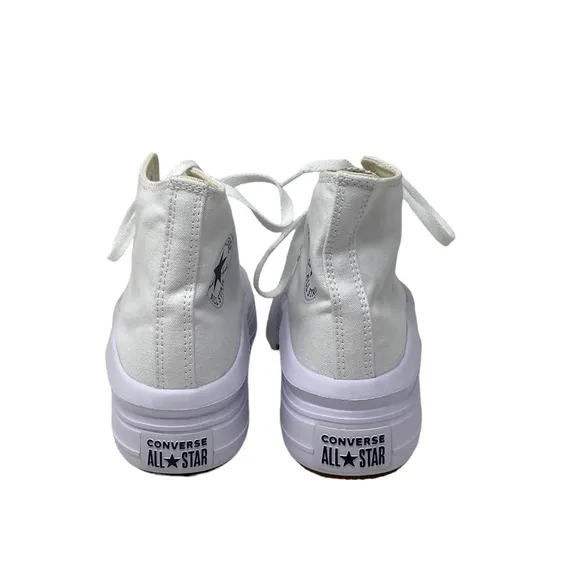 Converse Ctas Move For Women Platform White Canvas Sneakers Casual 568498C-WWWB