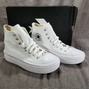 Converse CTAS Move Hi Platform Sneakers White Natural Ivory Women's Size 9.5