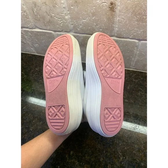 Converse CTAS Move Platform Sneakers Egret/Stone Mauve/Rust Pink W 9