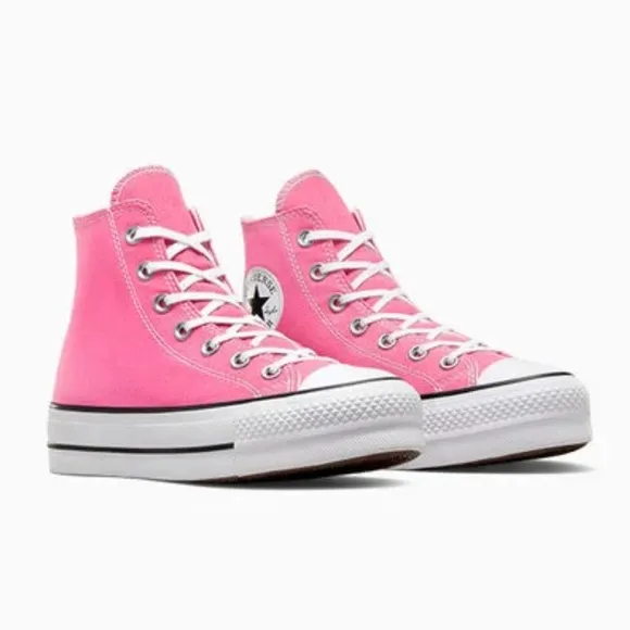 Converse Hi Top Sneakers Women's Size 8.5 Pink Taylor All Star Platform Chucks