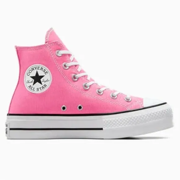 Converse Hi Top Sneakers Women's Size 8.5 Pink Taylor All Star Platform Chucks