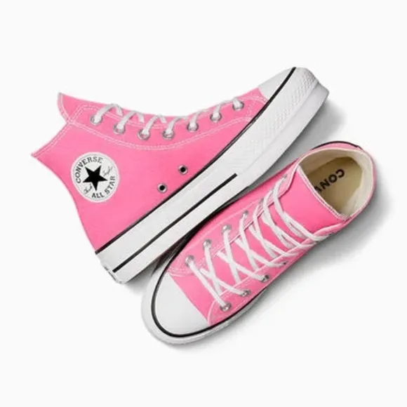 Converse Hi Top Sneakers Women's Size 8.5 Pink Taylor All Star Platform Chucks
