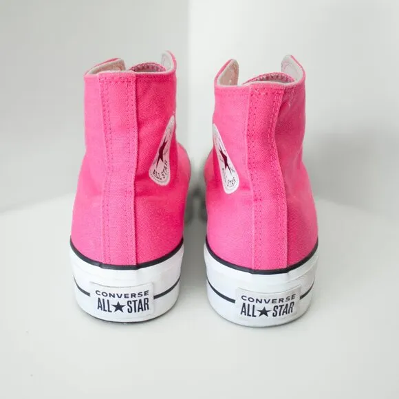 Converse Hi Top Sneakers Women's Size 8.5 Pink Taylor All Star Platform Chucks
