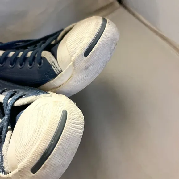 Converse leather blue jack Purcell low Top Sneakers 8