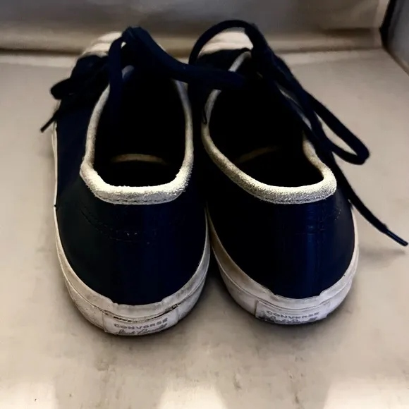 Converse leather blue jack Purcell low Top Sneakers 8