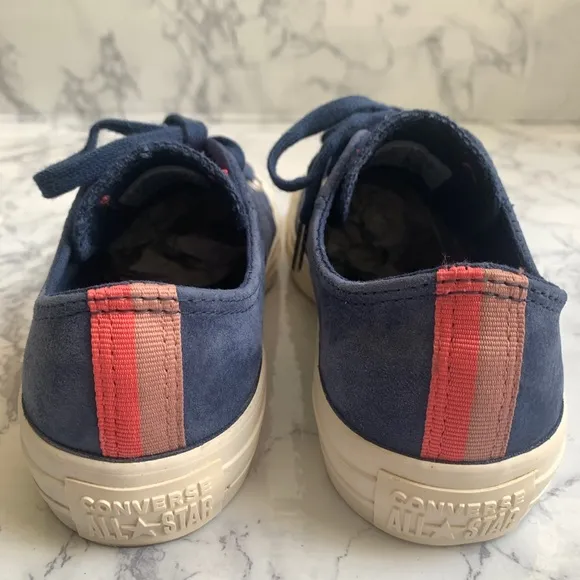 Converse Low Top Blue Suede Egret Sneakers CTAS OX 6
