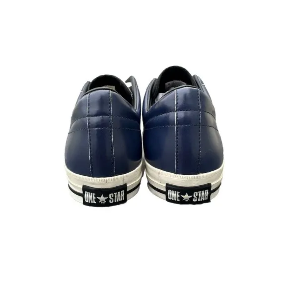 Converse Low-Top One Star Blue Leather Sneakers Mens Size 13