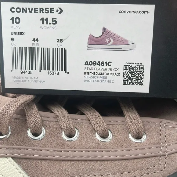 Converse Men’s Mauve Low-Top Sneakers A09461CSTAR PLAYER 76 OXBITE THE DUST/EG