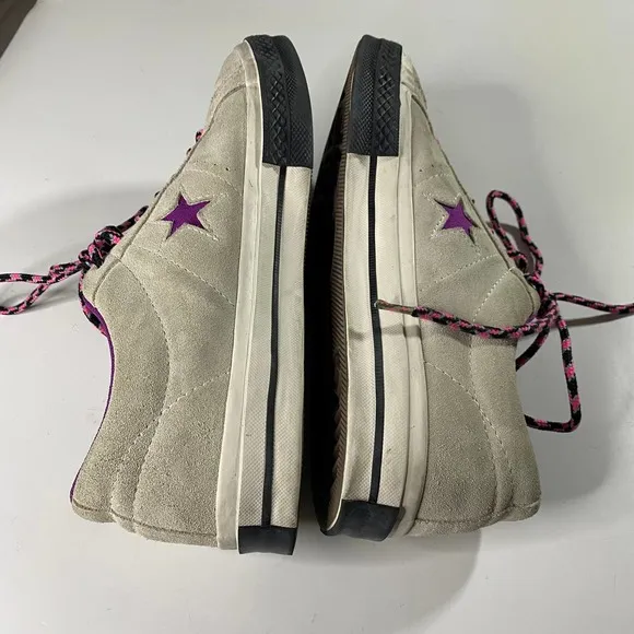 Converse One Star Suede Purple Low Top Sneakers Women's Size 9.5