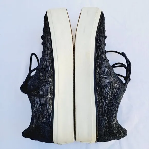 Converse One Star Women's Black / Gunmetal Platform OX Sneakers - size 11