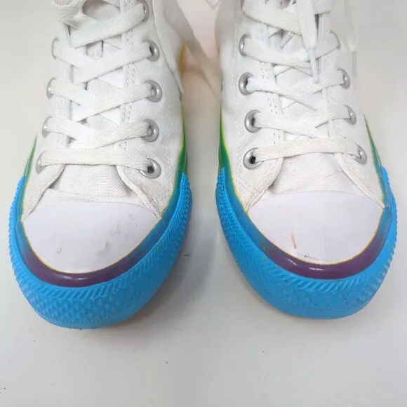 Converse Pride Sneakers Rainbow White 7 5 High Top