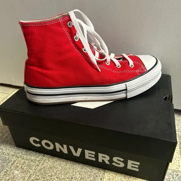 Converse Red High-Top Sneakers