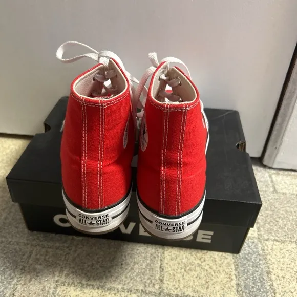 Converse Red High-Top Sneakers