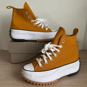 Converse Run Star Hike High Platform ‘Saffron’ Sneakers 168893C- SZ 4 M- 5.5 W