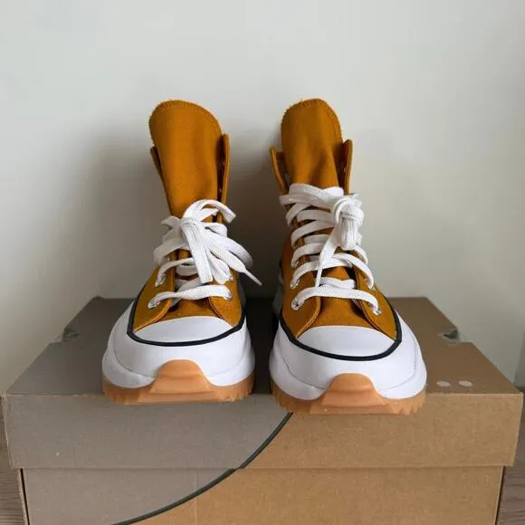 Converse Run Star Hike High Platform ‘Saffron’ Sneakers 168893C- SZ 4 M- 5.5 W