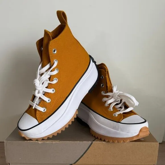 Converse Run Star Hike High Platform ‘Saffron’ Sneakers 168893C- SZ 4 M- 5.5 W