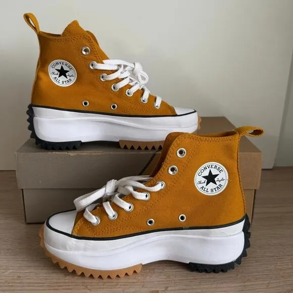 Converse Run Star Hike High Platform ‘Saffron’ Sneakers 168893C- SZ 4 M- 5.5 W