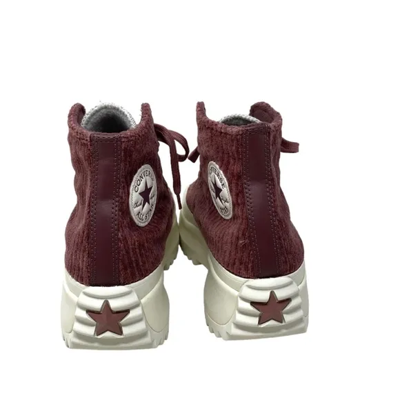 Converse Run Star Hike High Top Velvet Wine Women's Size Sneakers A03252C