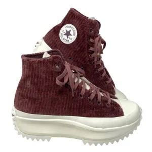 Converse Run Star Hike High Top Velvet Wine Women's Size Sneakers A03252C