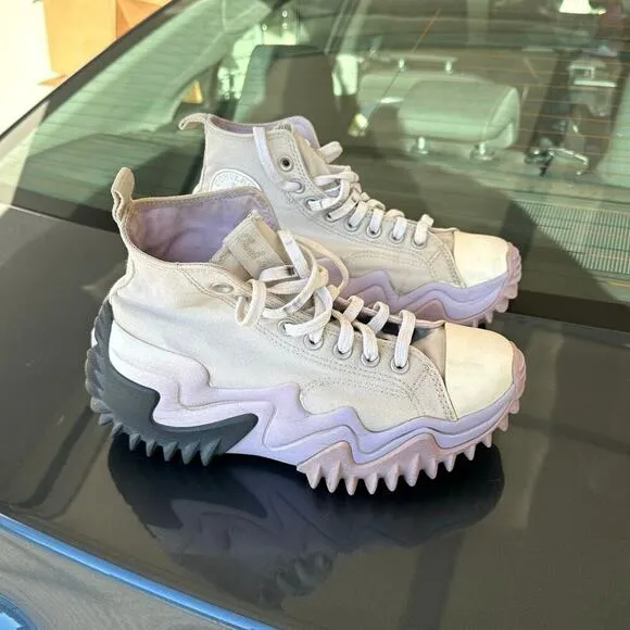 CONVERSE RUN STAR MOTION OMBRÉ PLATFORM Egret Pale Amethyst Storm Wind  M7 W8.5