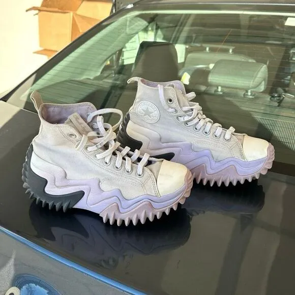 CONVERSE RUN STAR MOTION OMBRÉ PLATFORM Egret Pale Amethyst Storm Wind  M7 W8.5