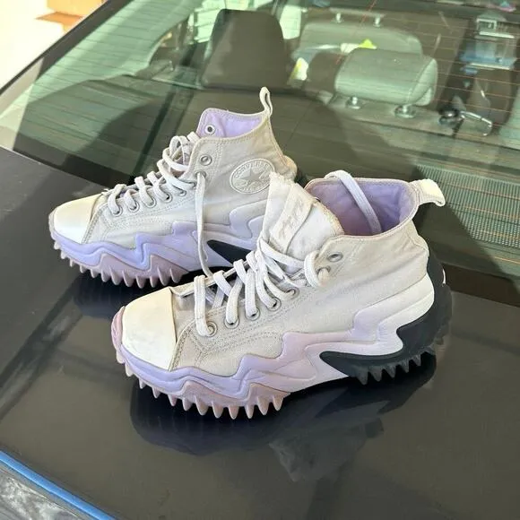 CONVERSE RUN STAR MOTION OMBRÉ PLATFORM Egret Pale Amethyst Storm Wind  M7 W8.5