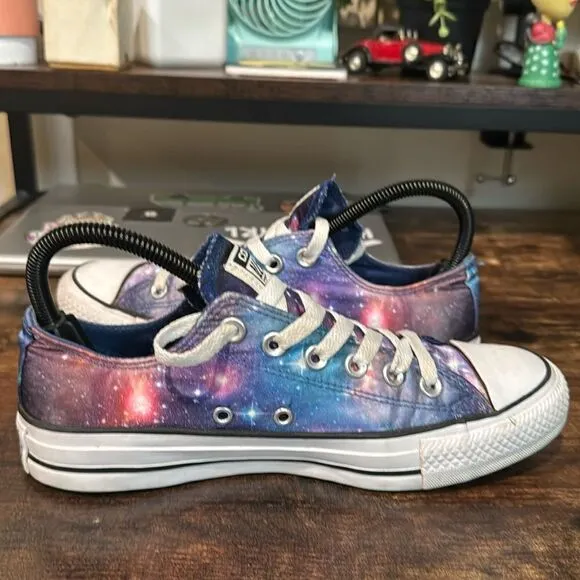 Converse satin galaxy low top sneakers size 7