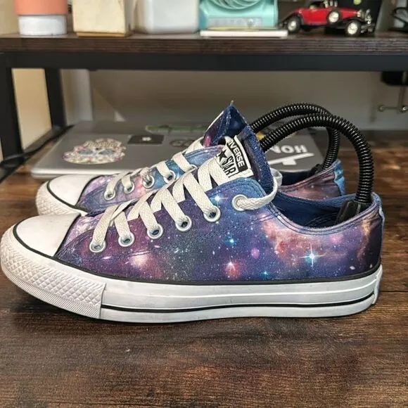 Converse satin galaxy low top sneakers size 7