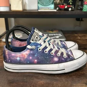 Converse satin galaxy low top sneakers size 7