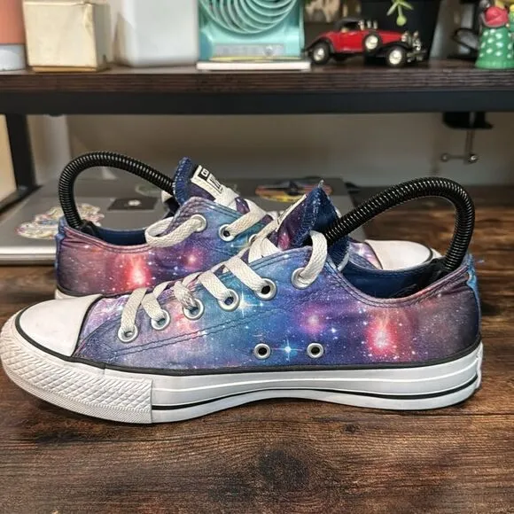 Converse satin galaxy low top sneakers size 7