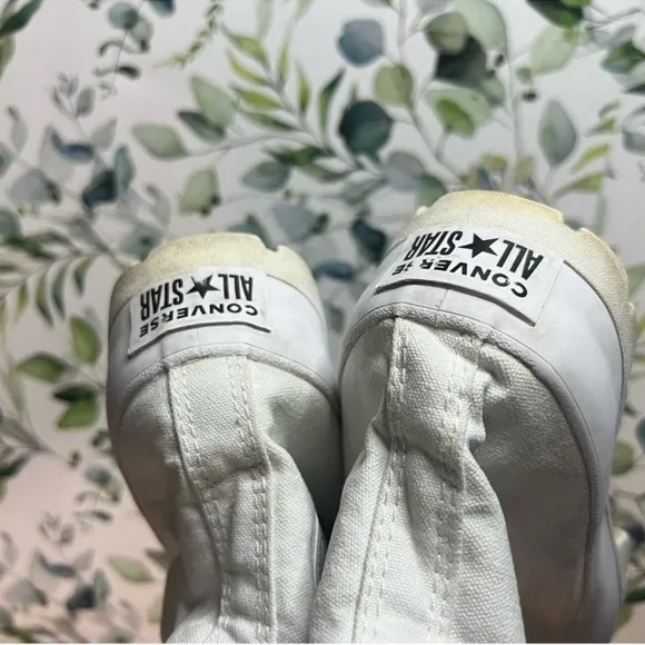 Converse White Lugged Platform Sneakers 8.5